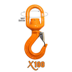 X100® Swivel Eye Hoist Hook with Ball Bearing