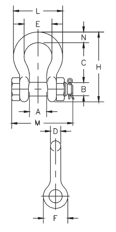 Crosby® Bolt Type Anchor Shackles - G-2130 / S-2130 - CERTEX USA