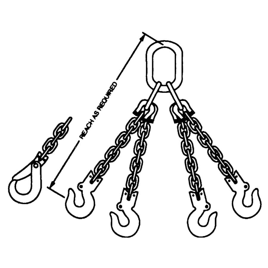 QOSH / QOS Quadruple Leg Chain Slings