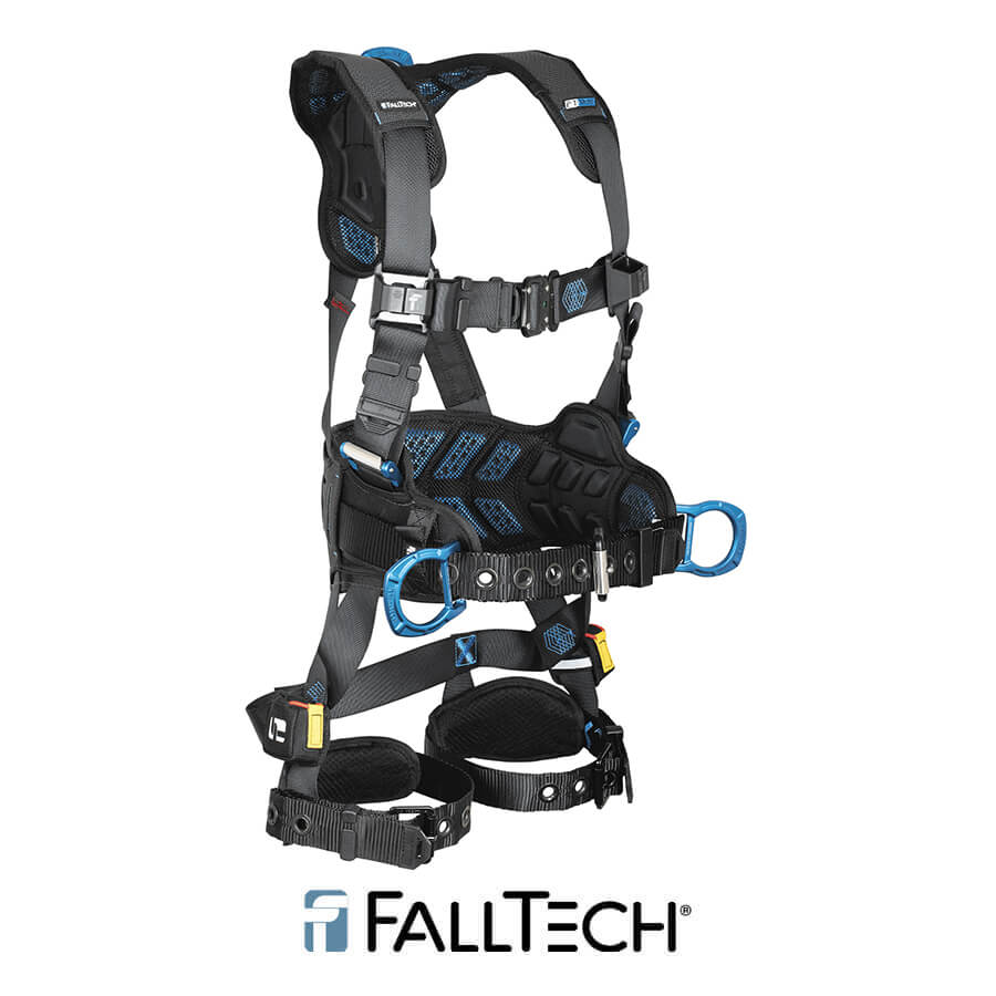 FallTech® FT-One™ FBH 3D Construction Belted, TB Legs/QC Chest