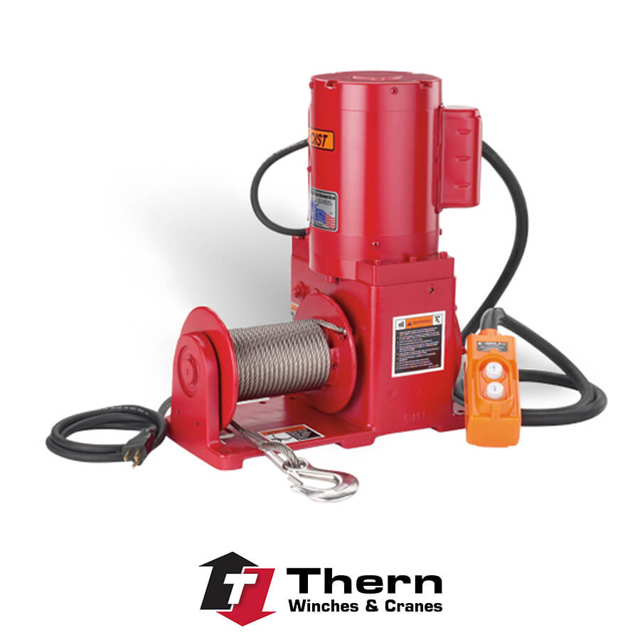 Thern Series 477 Helical/Worm Gear Power Winches