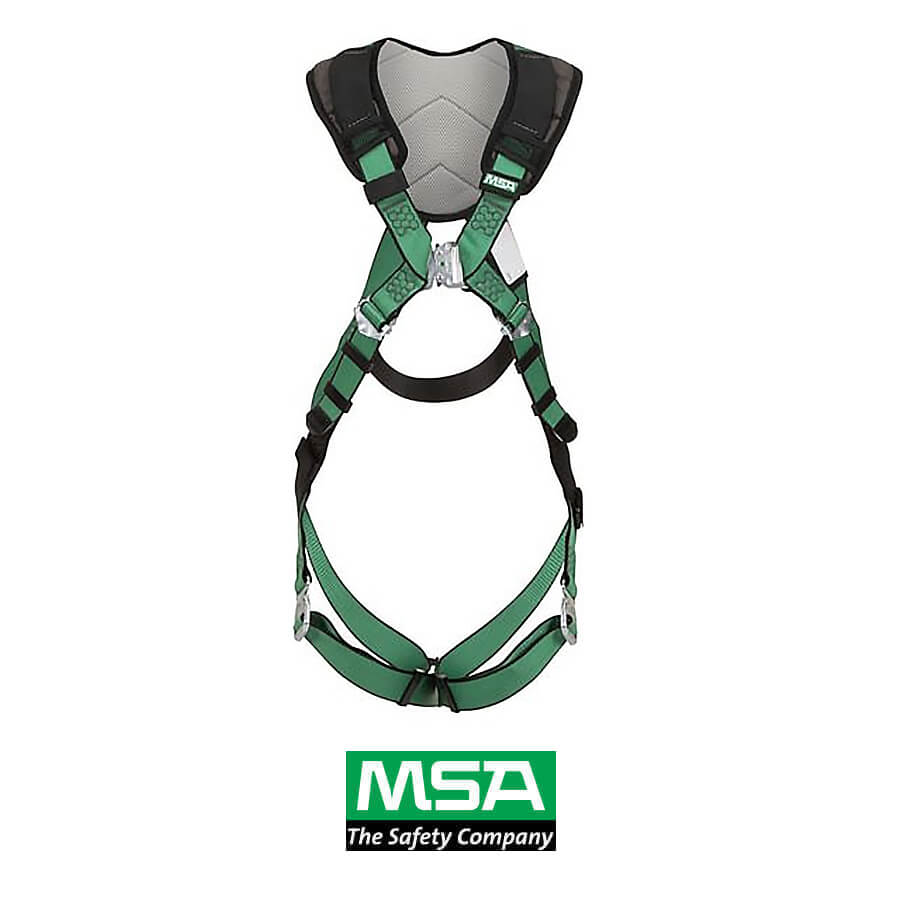 MSA V-FORM®+ Standard Full-Body Harness with Back D-ring and Tongue Buckles