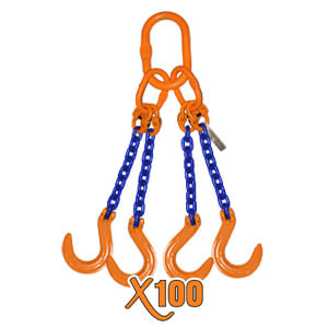 X100® Quadruple Leg Chain Slings