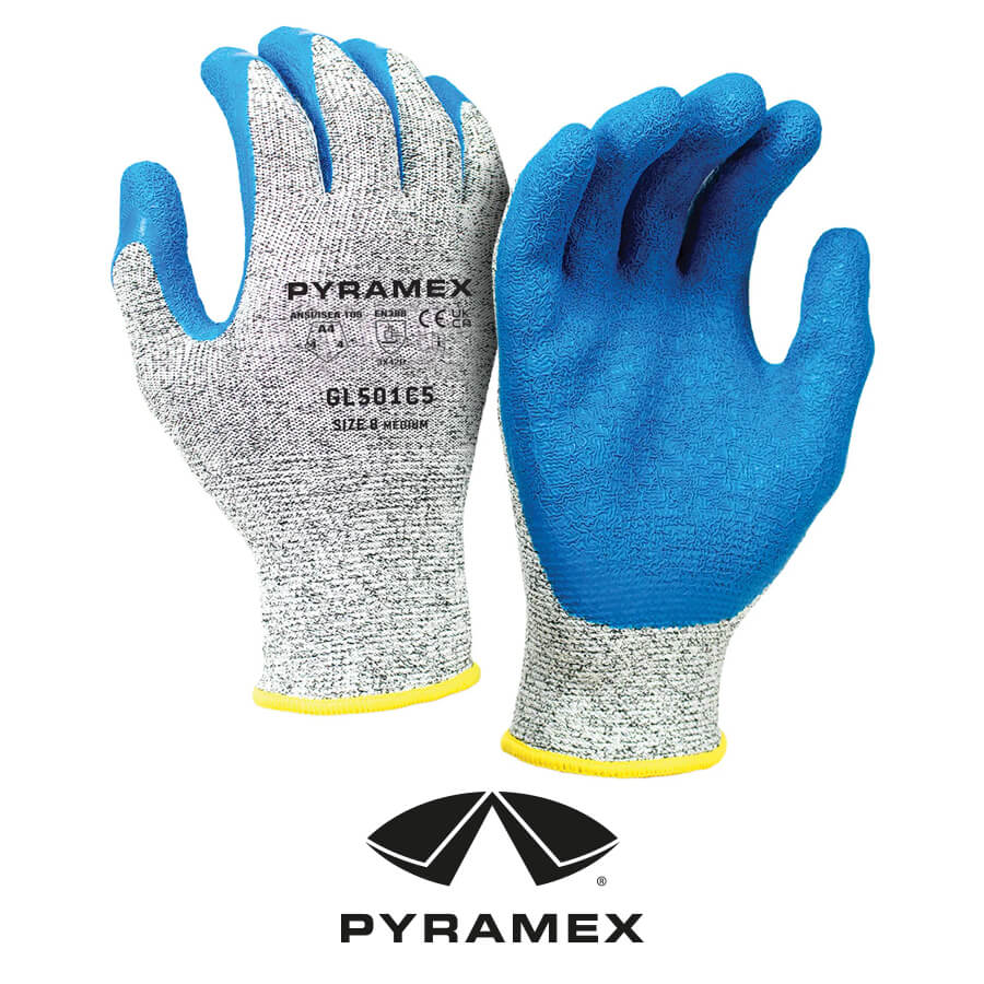 Pyramex® GL501C5 – Latex A4 Cut – Work Gloves