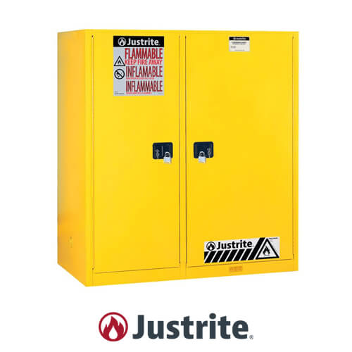 Justrite® Sure-Grip® EX Flammable Safety Cabinets with Self-Closing Doors