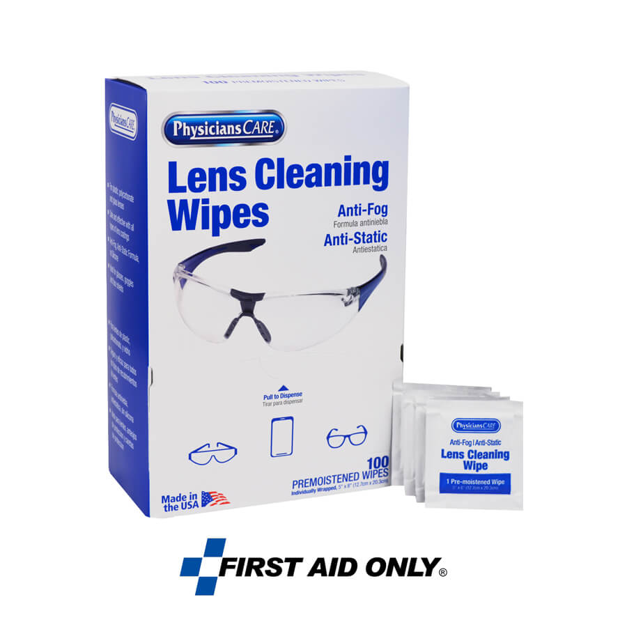 First Aid Only® Lens Cleaning Wipes 100ct