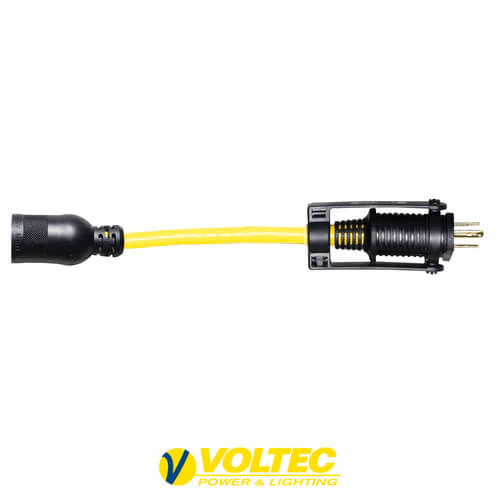 VOLTEC 1′ U-Ground Plug to Locking Connector