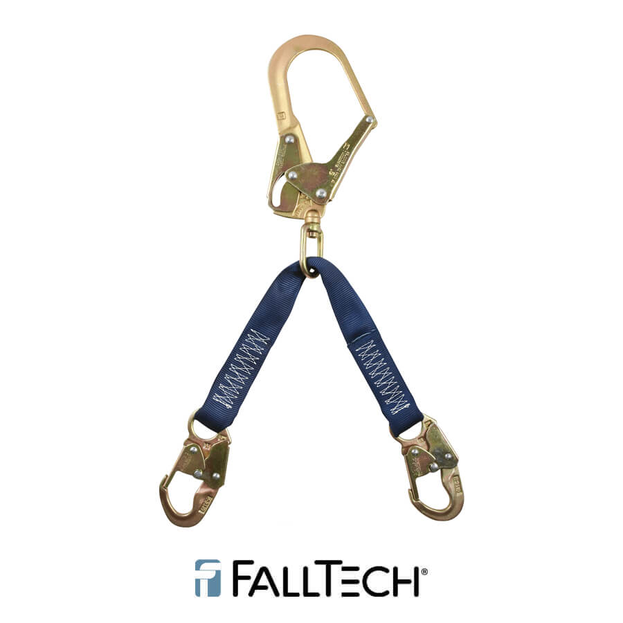 FallTech® 23″ Premium Rebar Positioning Assembly with Jacketed Web and Steel Swivel Rebar Hook 8250W