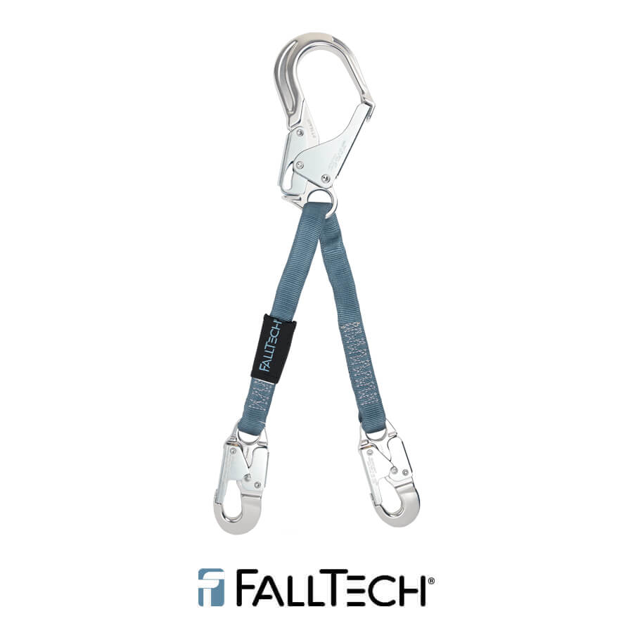FallTech® 24″ Standard-duty Rebar Positioning Assembly with Jacketed Web and Aluminum non-Swivel Rebar Hook 8250LTWA