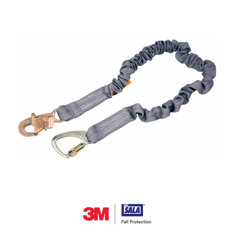 3M™ DBI-SALA® ShockWave™ Tie-Back Stretch Web Shock-Absorbing Lanyard, 6 ft – 1244650