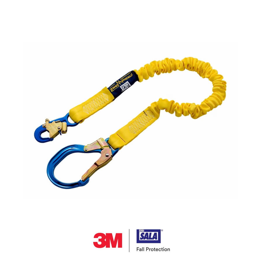 3M™ DBI-SALA® ShockWave™2 Shock Absorbing Lanyard, Yellow, 6 ft. (1.8m), 1 Each – 1244311