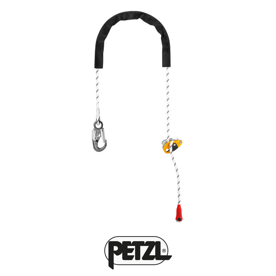 Petzl GRILLON HOOK Adjustable Work Positioning Lanyard with Hook Connector