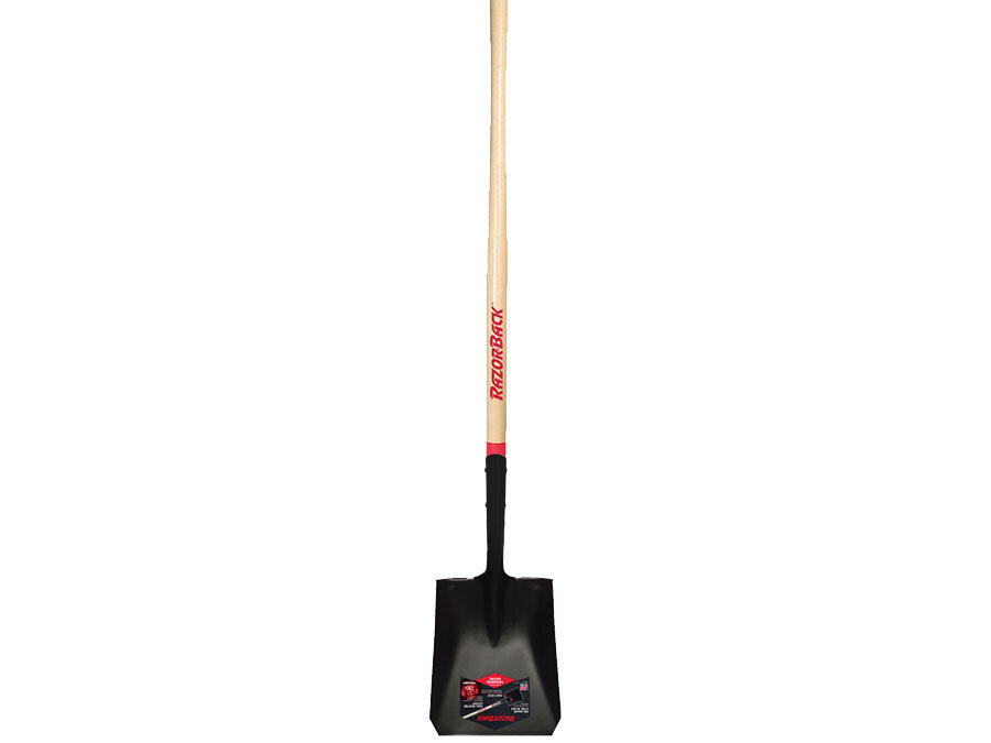 Razor-Back 44101 Square Point Shovel with Wood Handle