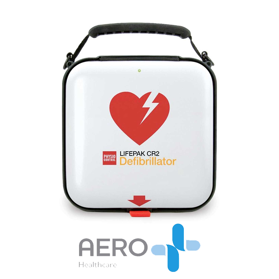 LIFEPAK CR2 Cellular Defibrillator, Fully Automatic, English-Spanish, Carrying Case