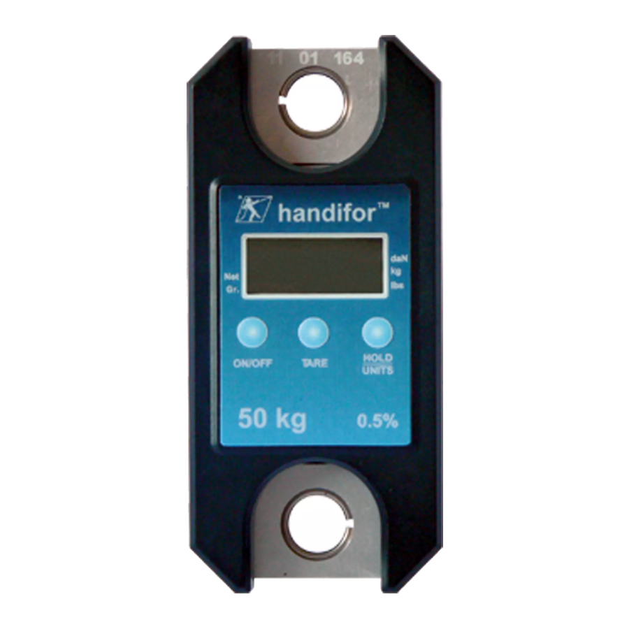 handifor® – capacity from 40 lbs. to 400 lbs. Accuracy: +/- 0.5% micro-weigher