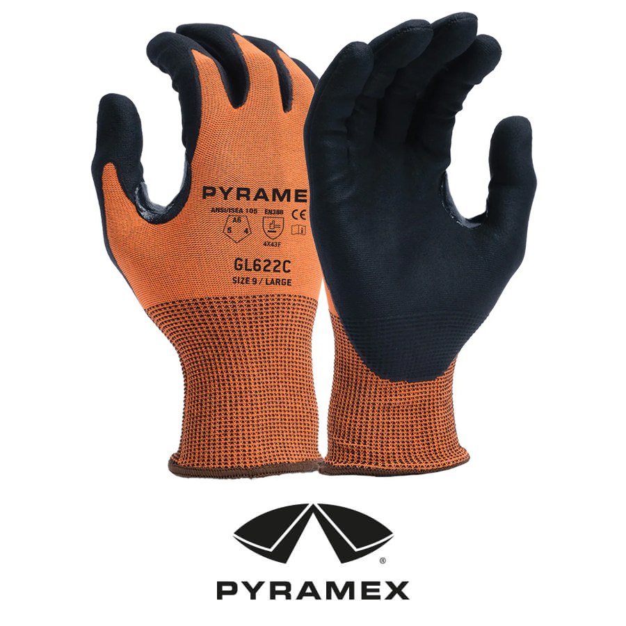 Pyramex® GL622C - Micro-Foam Nitrile A6 Cut - Work Gloves