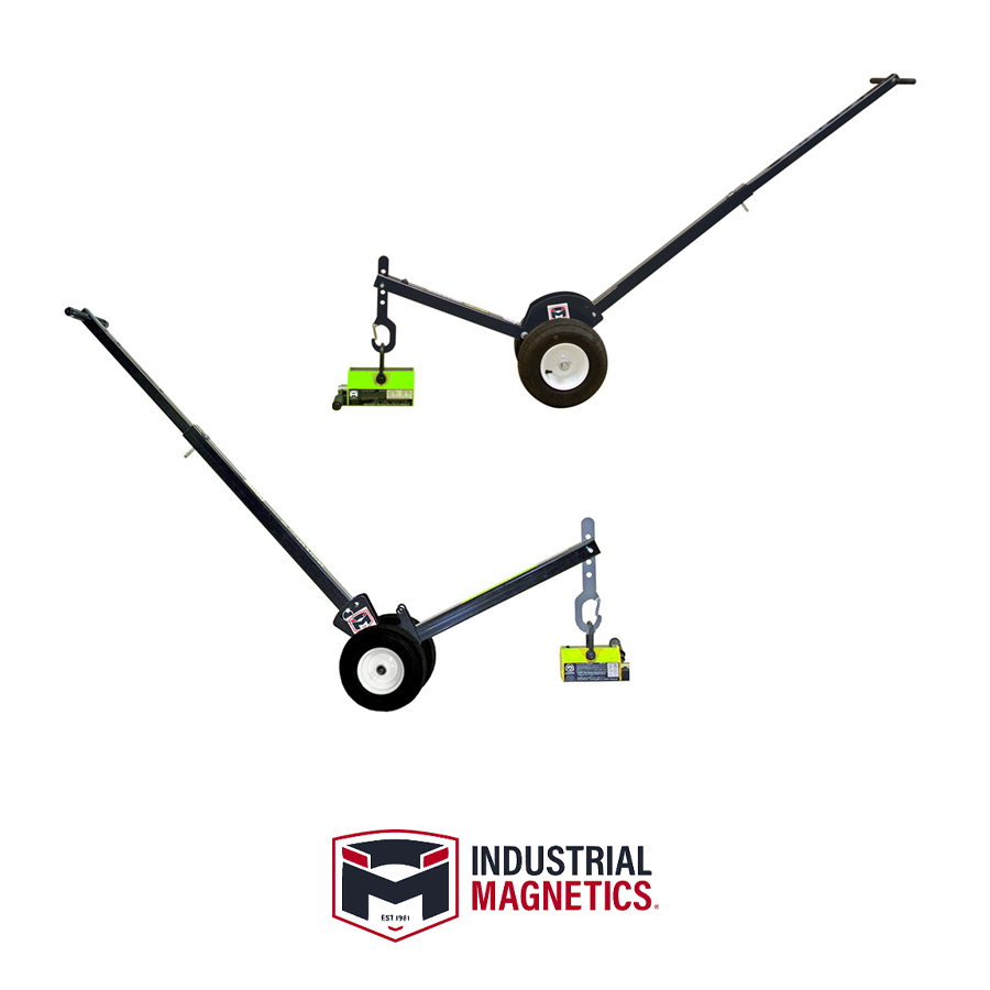 Manhole Cover Lift Dolly w/Magnet