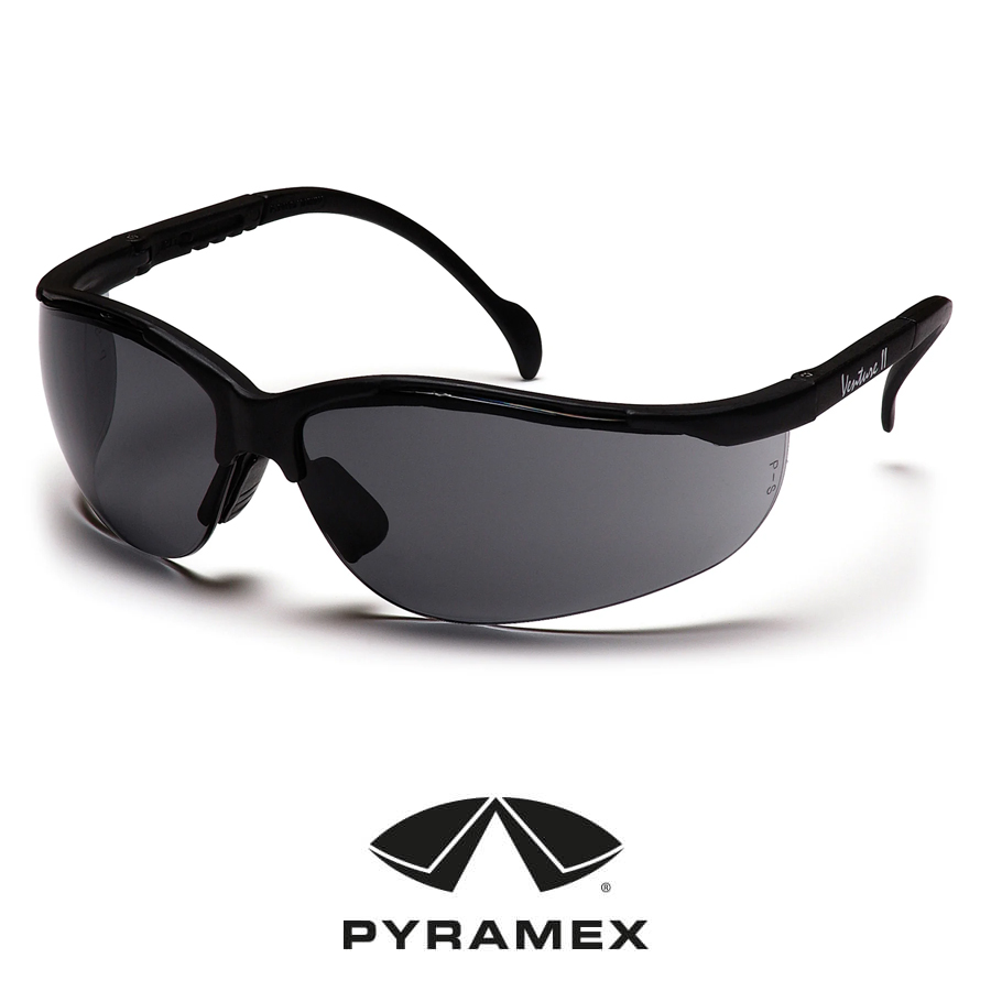 Pyramex® Venture II® Eye Protection - Black / Gray