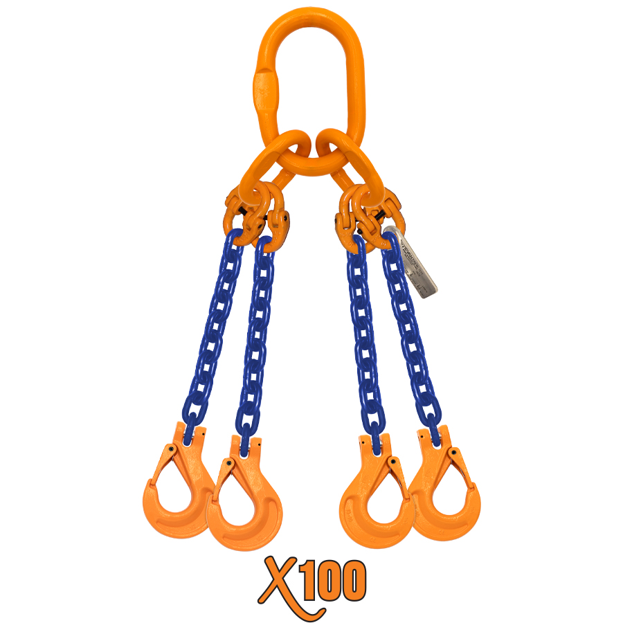 X100® Quadruple Leg Chain Slings