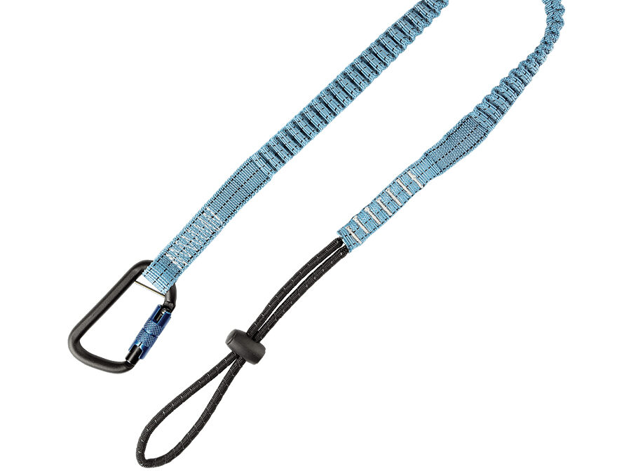 FallTech® 15 lb Tool Tether with Choke-On Cinch-Loop and Aluminum Twist-Lock Carabiner 5030A