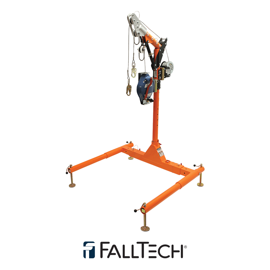 FallTech® 5pc Confined Space Davit System with 12″ to 29″ Offset Davit Arm 6050428WR