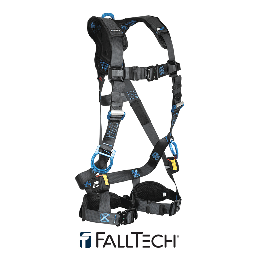 FallTech® FT-One™ 3D Standard Non-Belted Full Body Harness, Quick Connect Adjustments 8124B3DQC