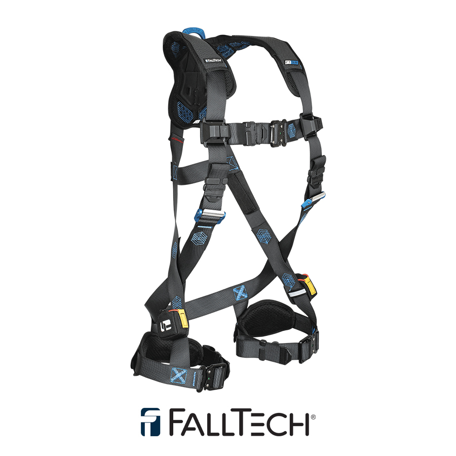 FallTech® FT-One™ 1D Standard Non-Belted Full Body Harness, Quick Connect Adjustments 8124BQC