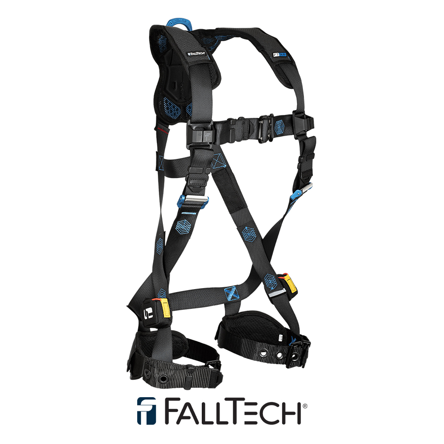 FallTech® FT-One™ 1D Standard Non-Belted Full Body Harness, Tongue Buckle Leg Adjustments 8128B