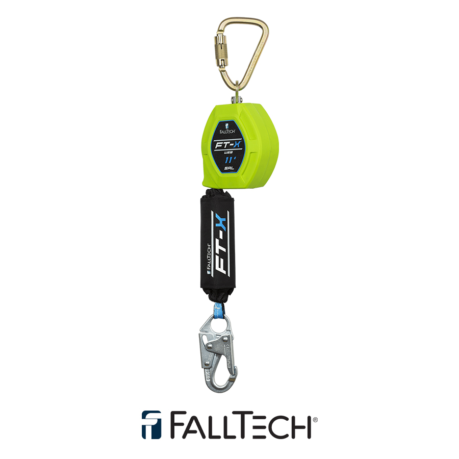 FallTech® 11′ FT-X™ Web Class 1 SRL-P with Steel Snap Hook 84711SC1