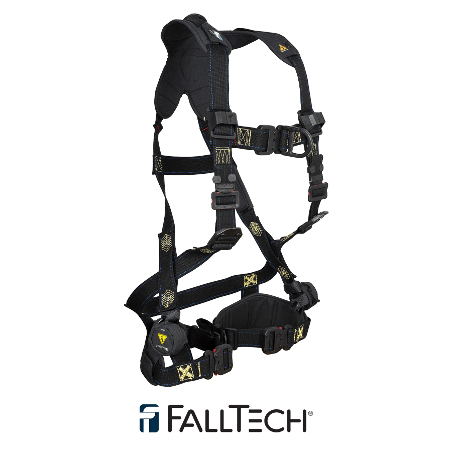 FallTech® FT-Arc™ Flash 2D Climbing Non-Belted Full Body Harness, Overmolded Quick Connect Adjustments 8077FDQC