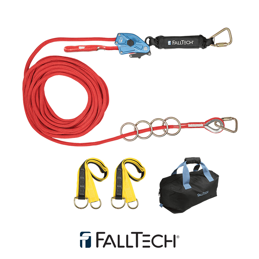 FallTech® 100′ 4-Person Temp Rope HLL System 772100