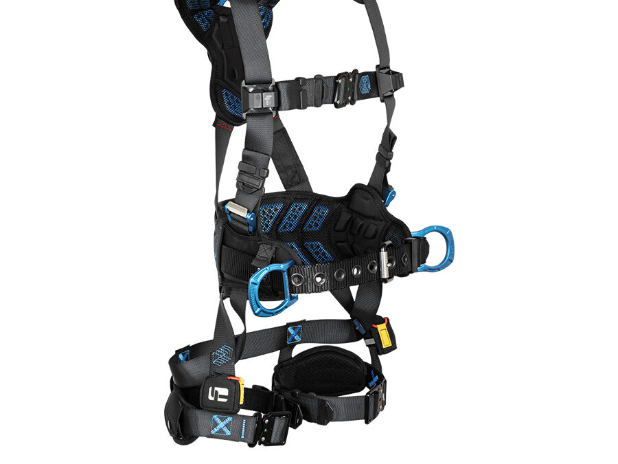 FallTech® FT-One™ 3D Construction Belted Full Body Harness, Quick Connect Adjustments 8123BQC