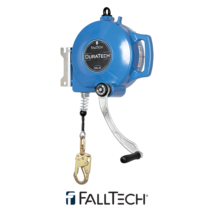 FallTech® DuraTech® 3-way SRL-R with 120′ Galvanized Steel Cable for Tripods and Davits 7278