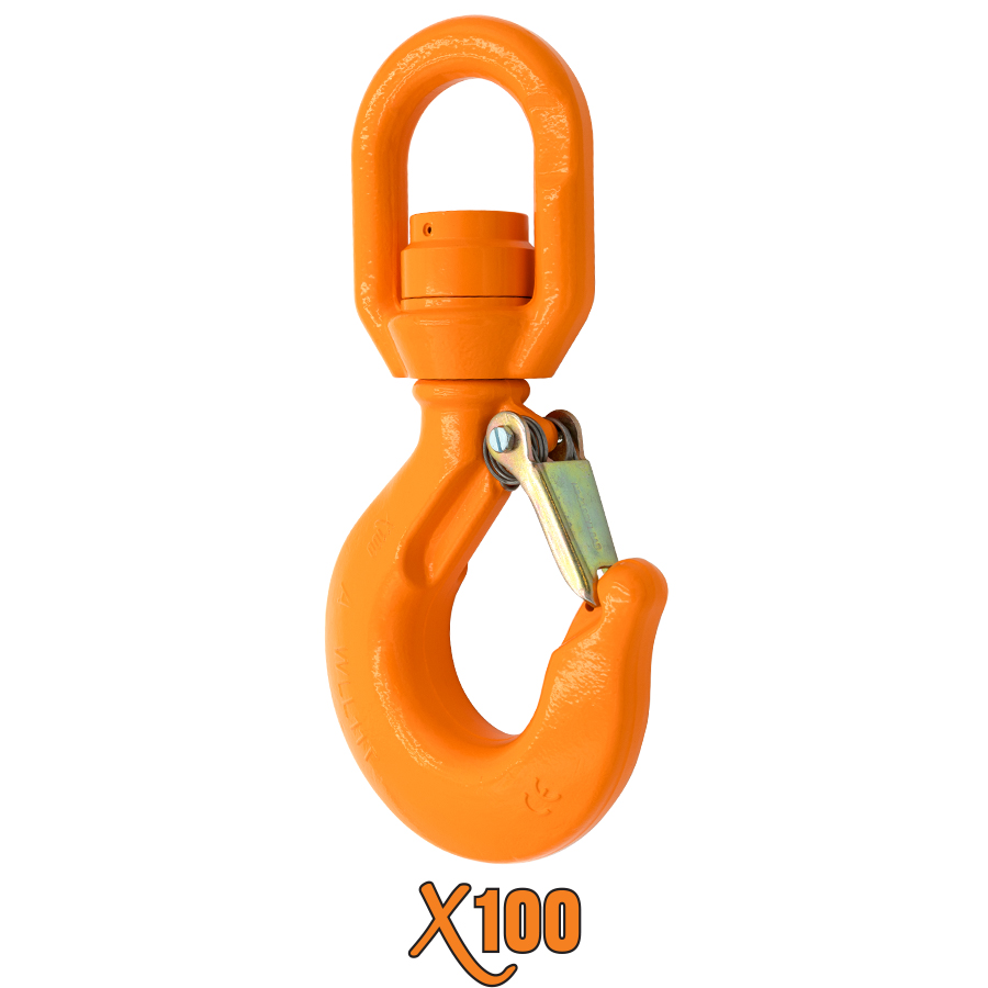 X100® Swivel Eye Hoist Hook with Bronze Bushing