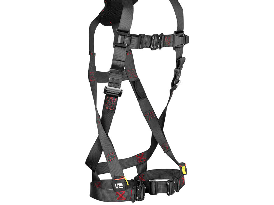 FallTech® FT-Iron 1D Standard Non-Belted Full Body Harness, Quick Connect Buckle Leg Adjustment 8141