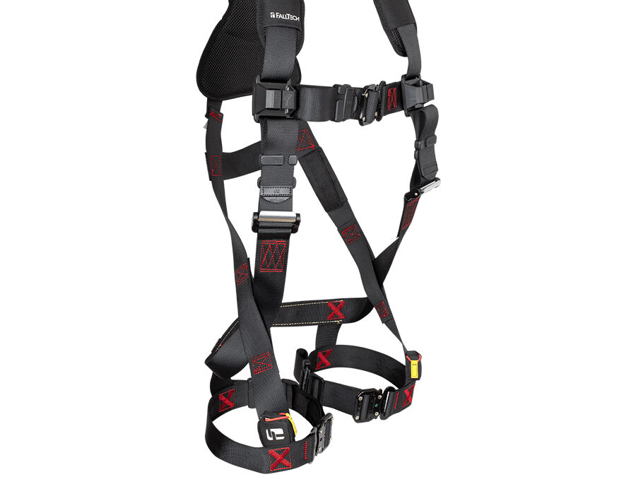 FallTech® FT-Iron™ 1D Standard Non-Belted Full Body Harness, Quick Connect Buckle Leg Adjustment 8141B