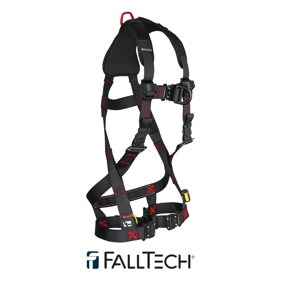 FallTech® FT-Iron™ 2D Climbing Non-Belted Full Body Harness, Quick Connect Adjustments 8141FD