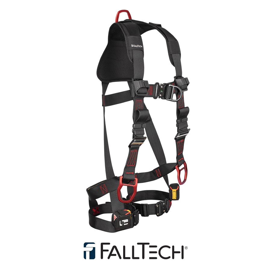 FallTech®FT-Iron™ 3D+FD Climbing Non-Belted Full Body Harness, Quck Connect Adjustments 8142FDQC