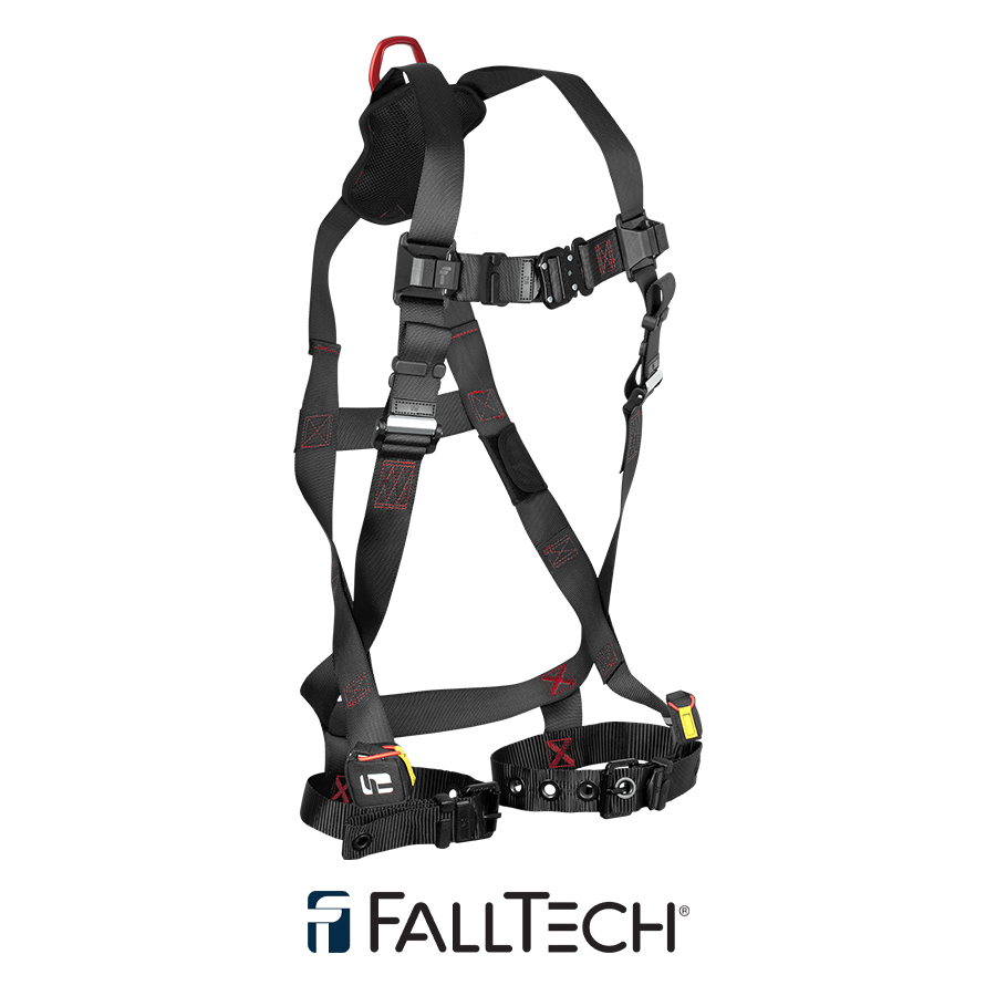 FallTech® FT-Iron 1D Standard Non-Belted Full Body Harness, Tongue Buckle Leg Adjustment 8143