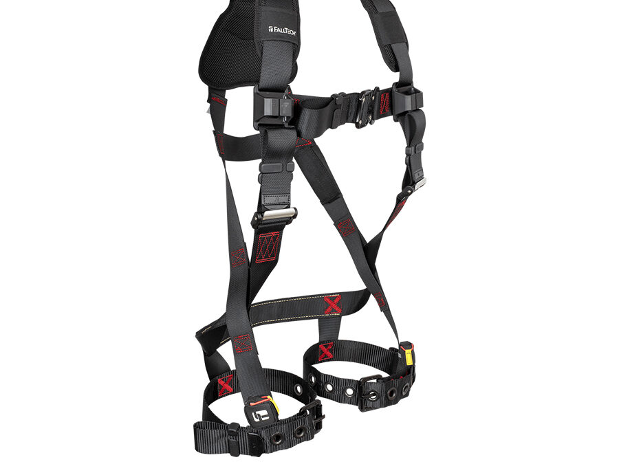 FallTech® FT-Iron™ 1D Standard Non-Belted Full Body Harness, Tongue Buckle Leg Adjustment 8143B