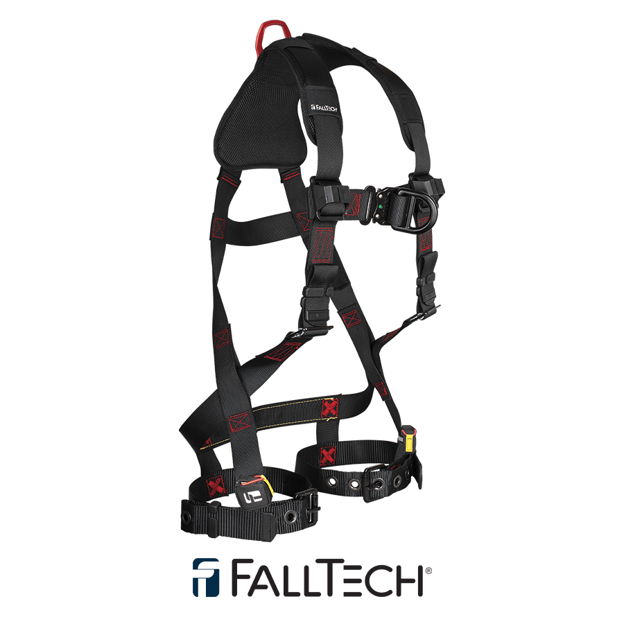 FallTech® FT-Iron™ 2D Climbing Non-Belted Full Body Harness, Tongue Buckle Leg Adjustments 8143BFD